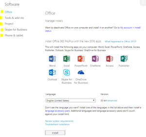 install project office 365