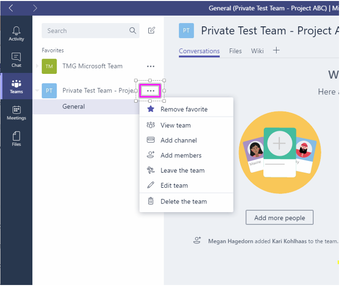 Creating A Team In Microsoft Teams