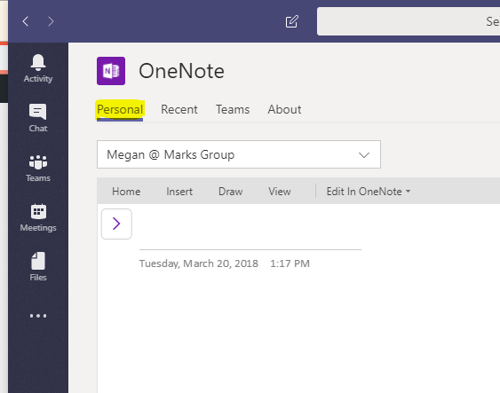 Office 365: Take Private Notes in Microsoft Teams - The Marks Group | Small  Business Consulting | CRM Consultancy